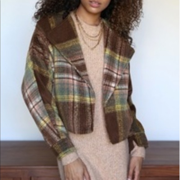 Greylin Lawrence plaid Shacket with pockets - Picture 2 of 10